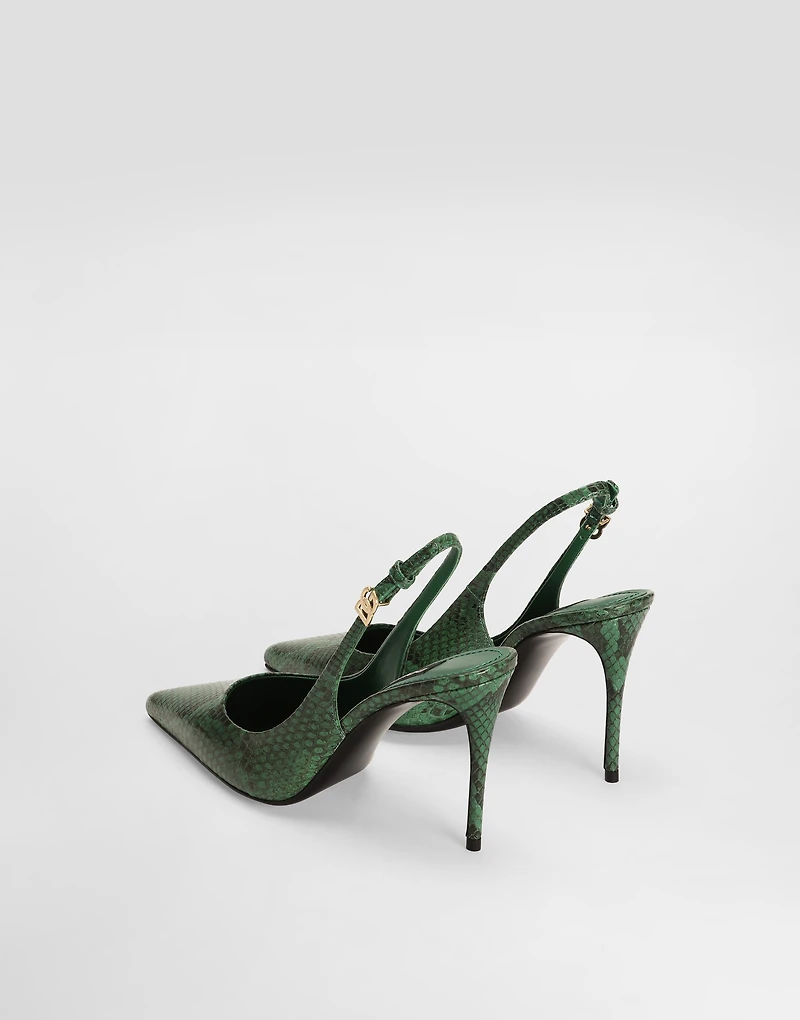 Python skin slingbacks