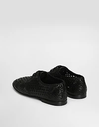 Polished goatskin Derby shoes