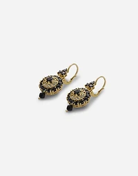 Sicily Earrings 18-carat yellow gold and black sapphires