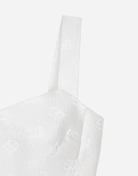 Jacquard top with all-over DG logo