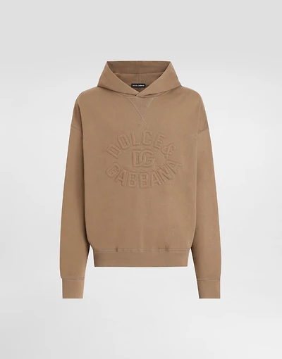 Cotton hoodie with logo