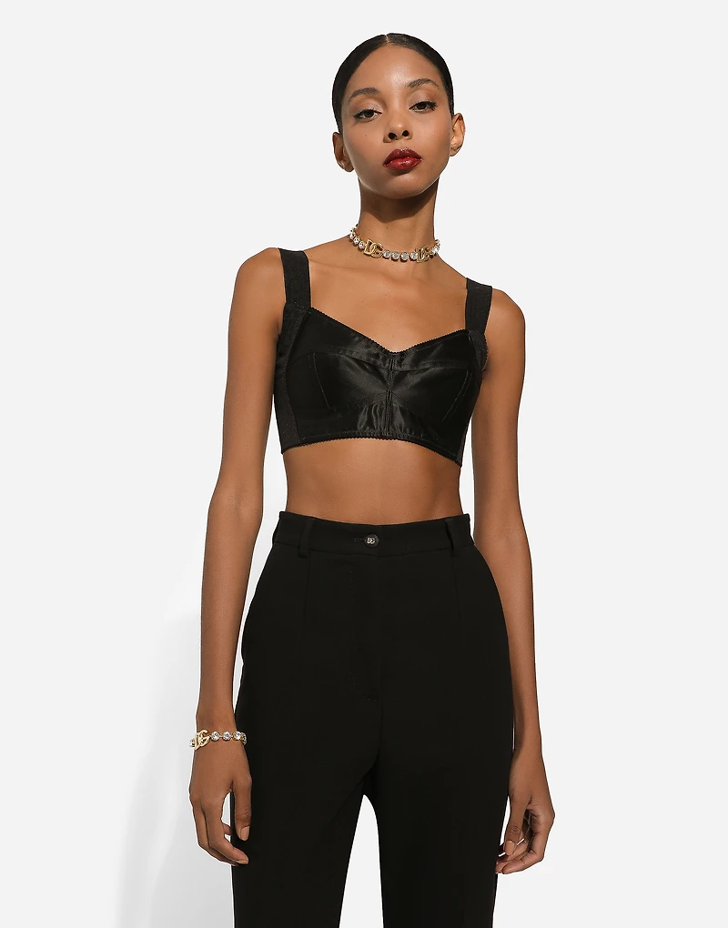 Bracelet with rhinestones and DG logo