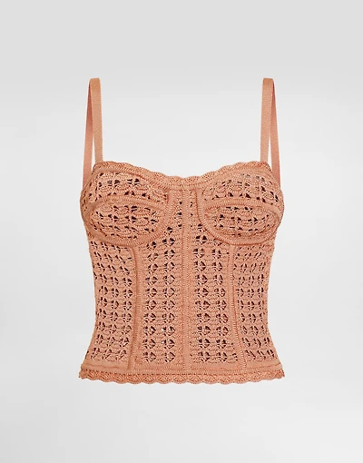 Viscose  bustier tank top