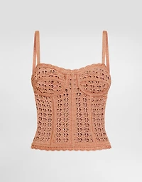 Viscose  bustier tank top