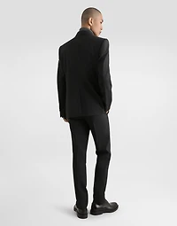Double-breasted stretch wool Sicilia-fit suit