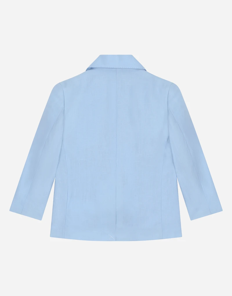 Linen single-breasted suit