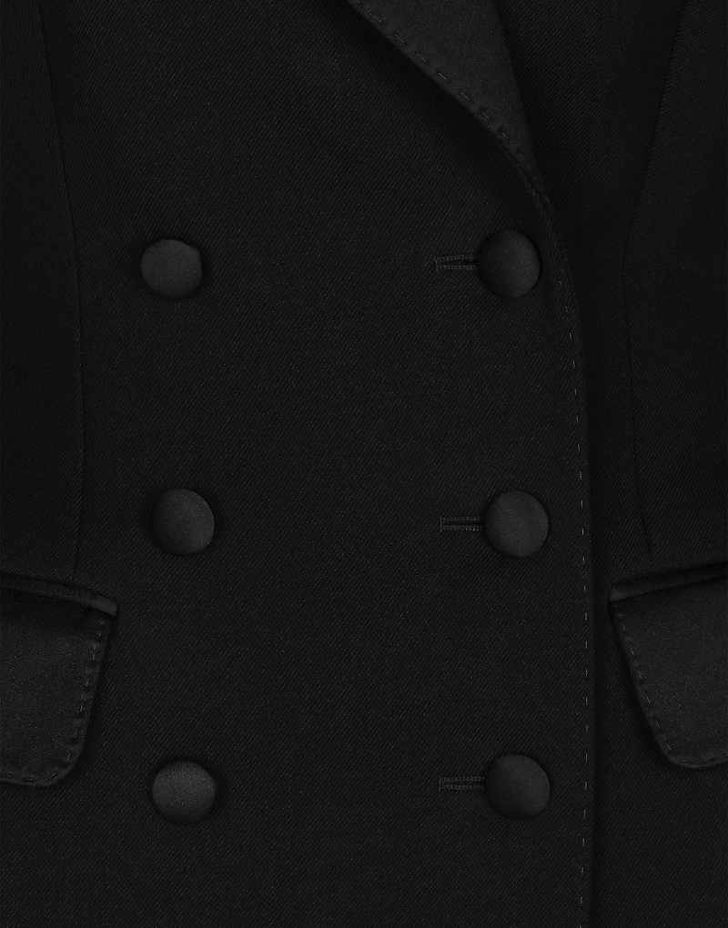 Double-breasted Dolce tuxedo jacket double stretch wool