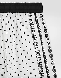 Bandanna-print poplin shorts