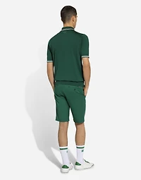 Silk polo-shirt