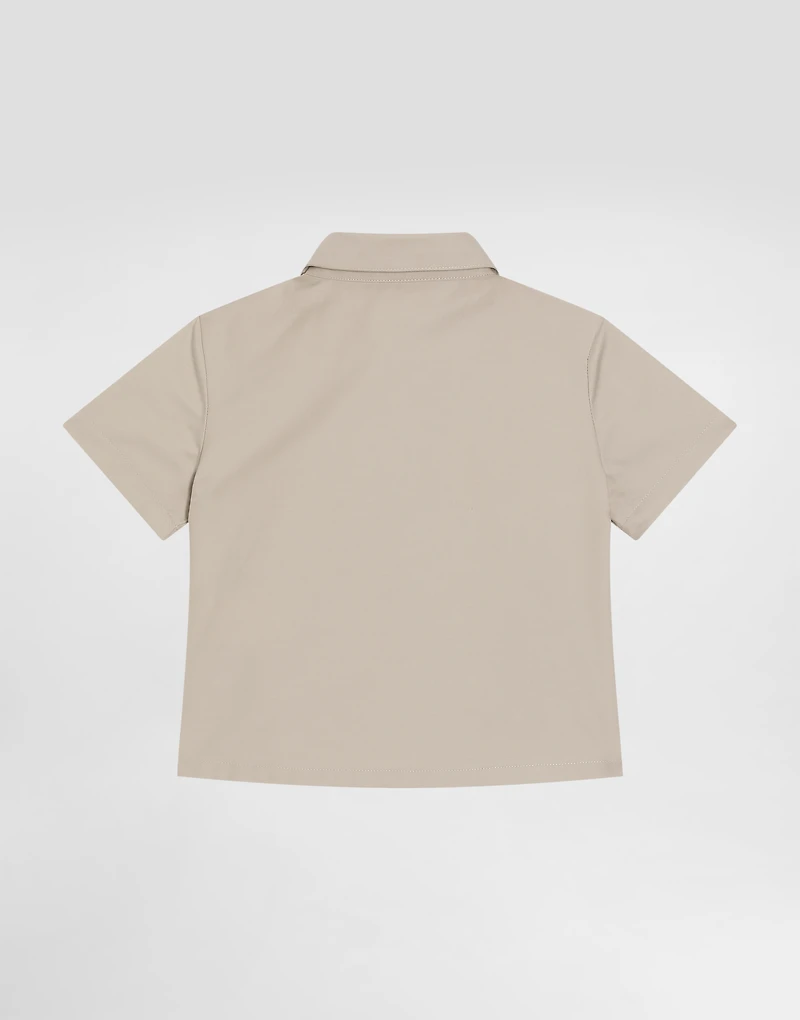 Gabardine shirt with DG logo