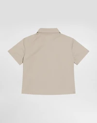 Gabardine shirt with DG logo