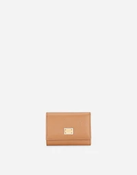 Dauphine calfskin French-flap wallet