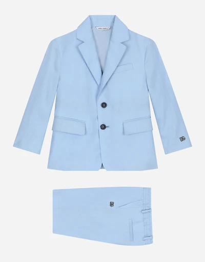 Linen single-breasted suit