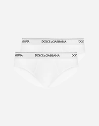 Stretch cotton mid-rise briefs two pack