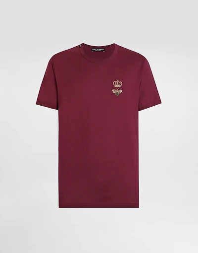 Cotton T-shirt with embroidery