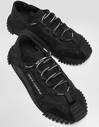 Mixed-materials NS1 slip-on sneakers