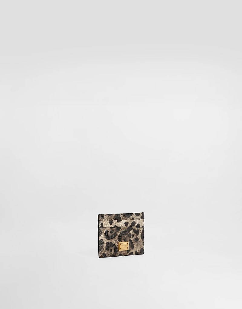 Dauphine card holder with plate