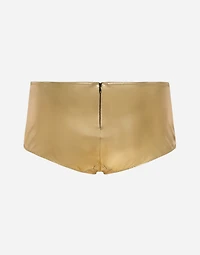 Foiled jersey low-rise panties