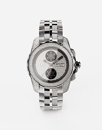 DS5 watch in white gold with diamonds