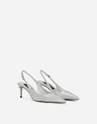 Calfskin slingbacks