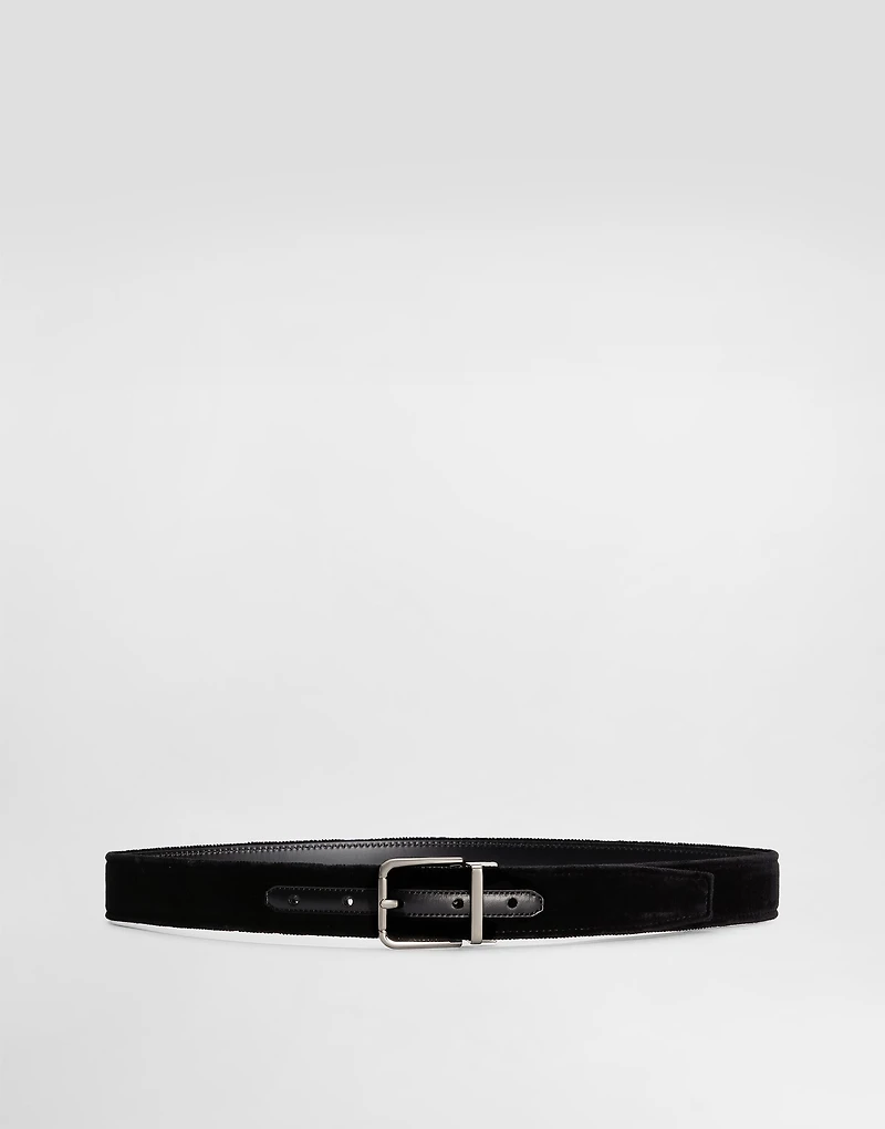 Cotton velvet belt