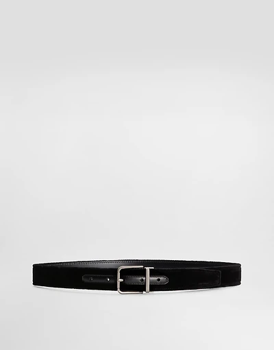 Cotton velvet belt