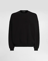 Cotton sweatshirt with logo