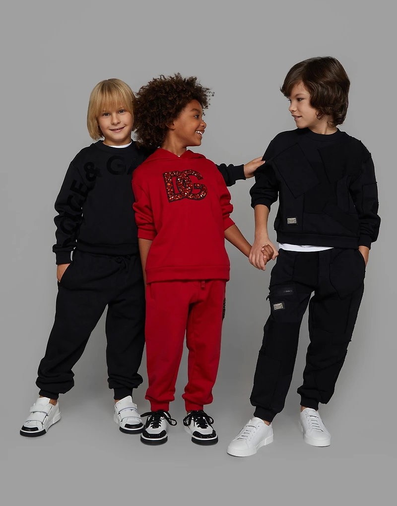 Jersey hoodie with DG logo