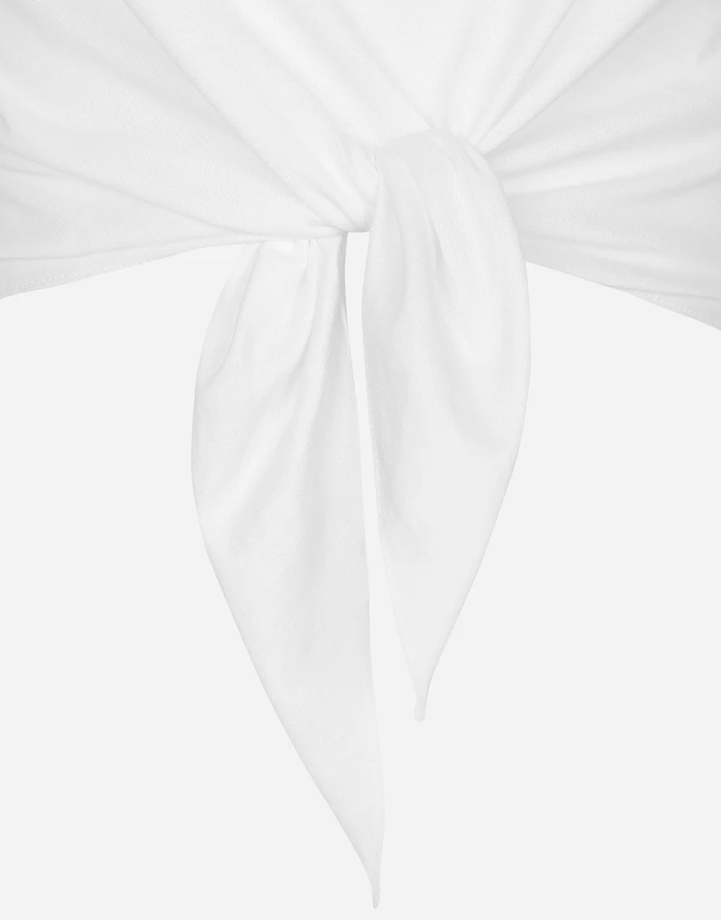 Jersey T-shirt with DG logo and knot detail