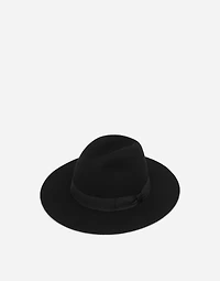 Wool felt fedora hat