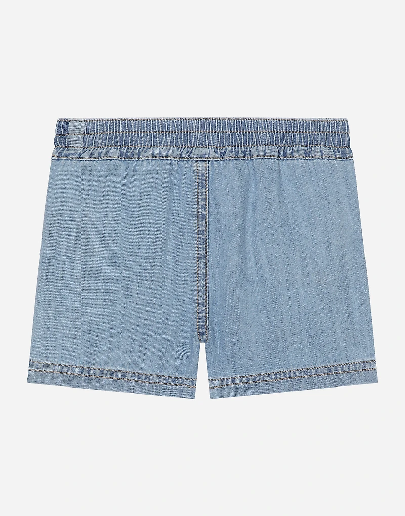 Denim shorts with DG logo