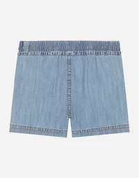 Denim shorts with DG logo