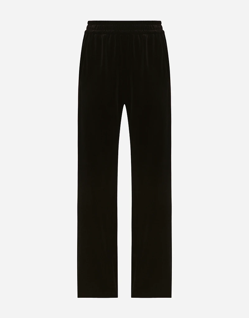 Velvet jogging pants