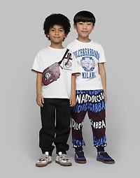 Jersey T-shirt with belt-bag print