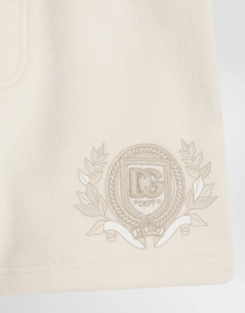 Fleece shorts with DG logo