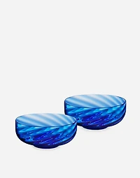 Set 2 Hand-Blown Murano Glass Ice Cream Bowls