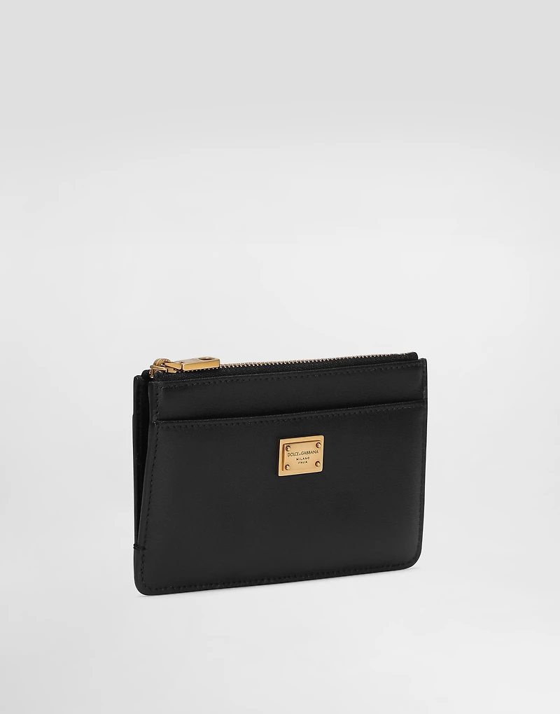 Plongé calfskin card holder
