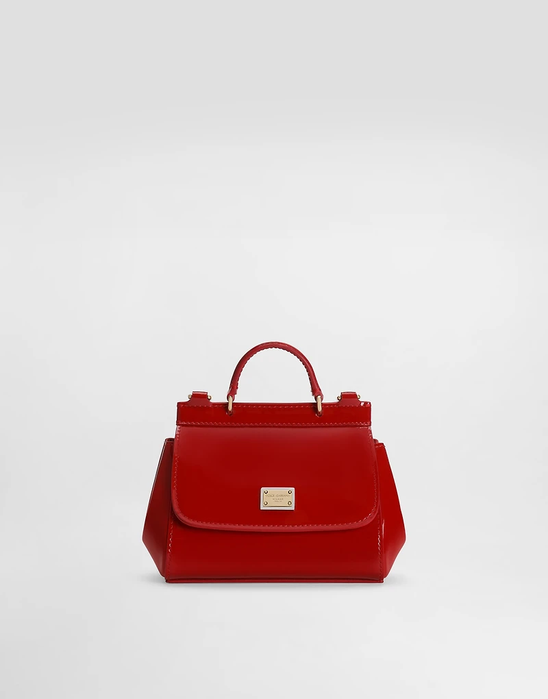 Patent leather mini Sicily bag