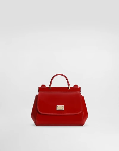 Patent leather mini Sicily bag