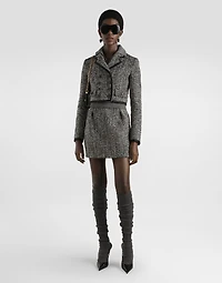 Short skirt double wool blend