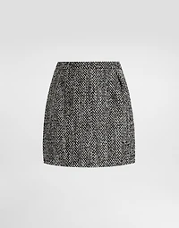Short skirt double wool blend