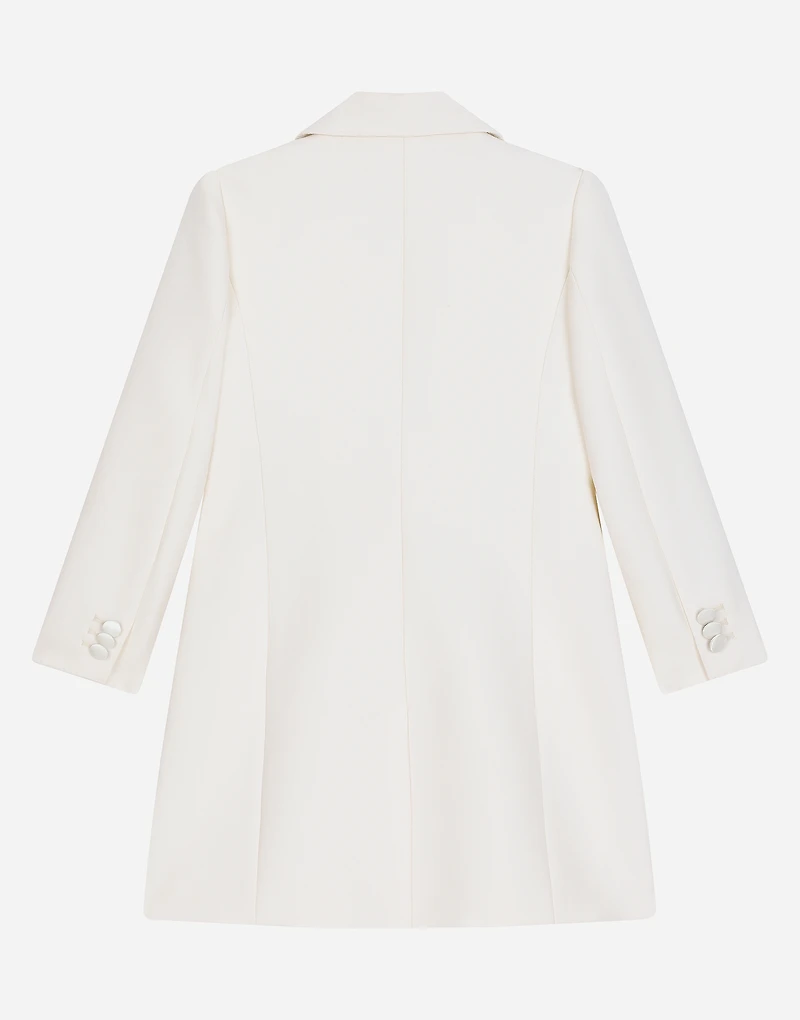 Double-breasted cady coat