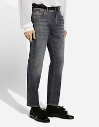 Loose stretch denim jeans