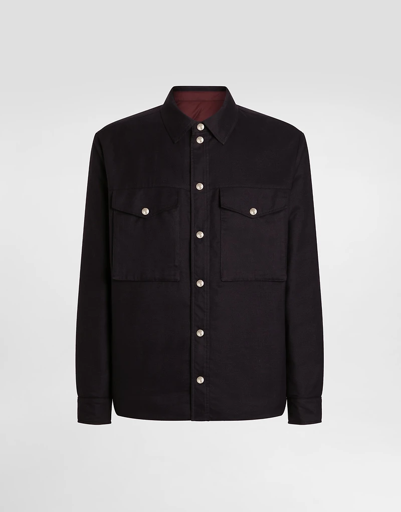 Reversible shirt jacket
