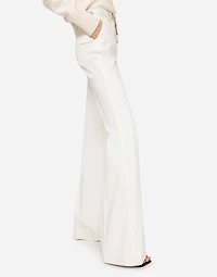 Flared drill pants