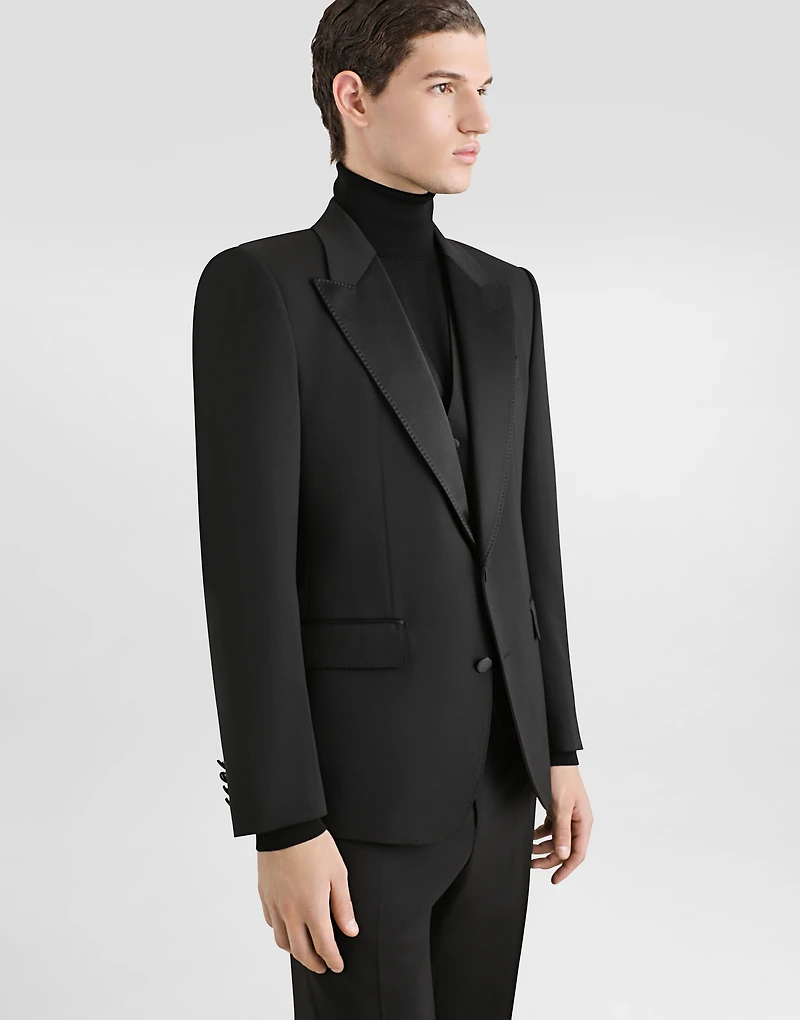 Three-piece Sicilia-fit suit stretch wool