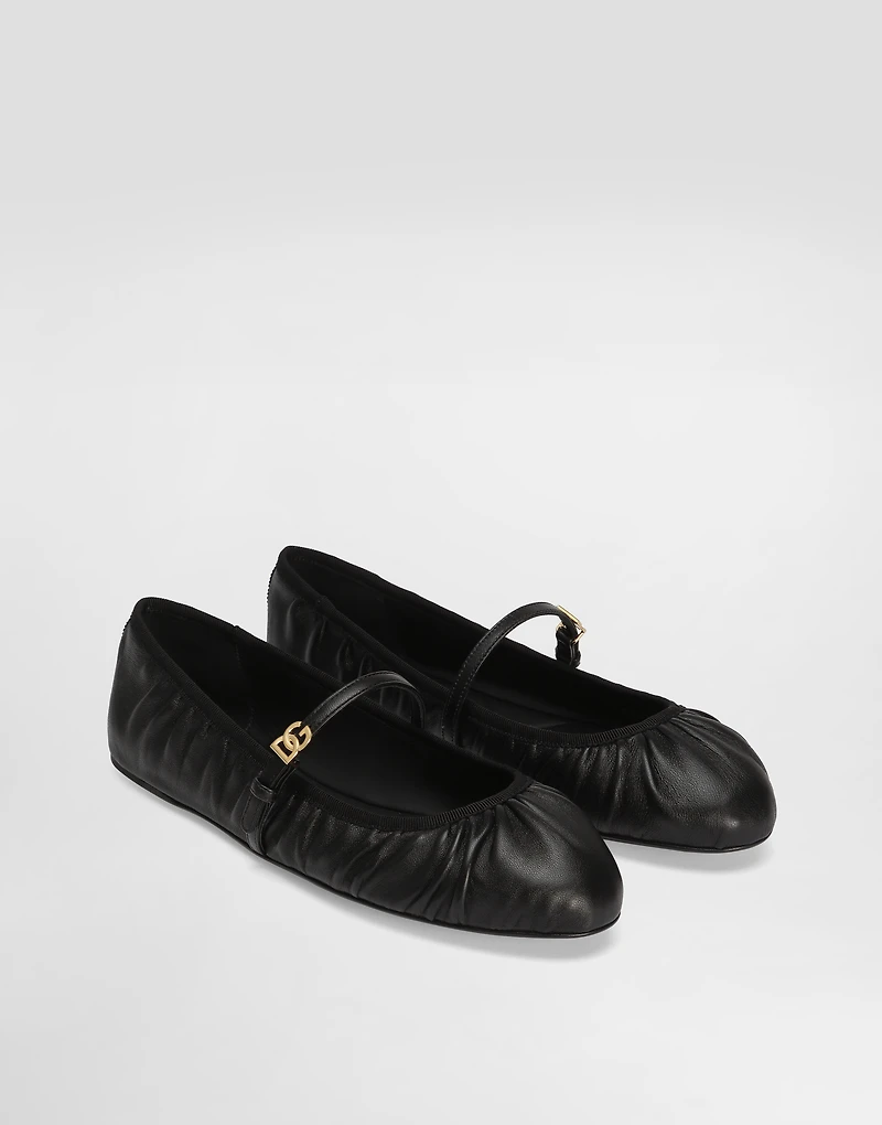 Nappa leather ballet flats