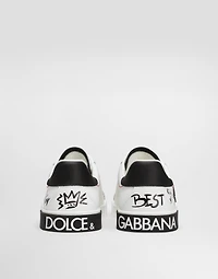 Printed calfskin portofino light sneakers