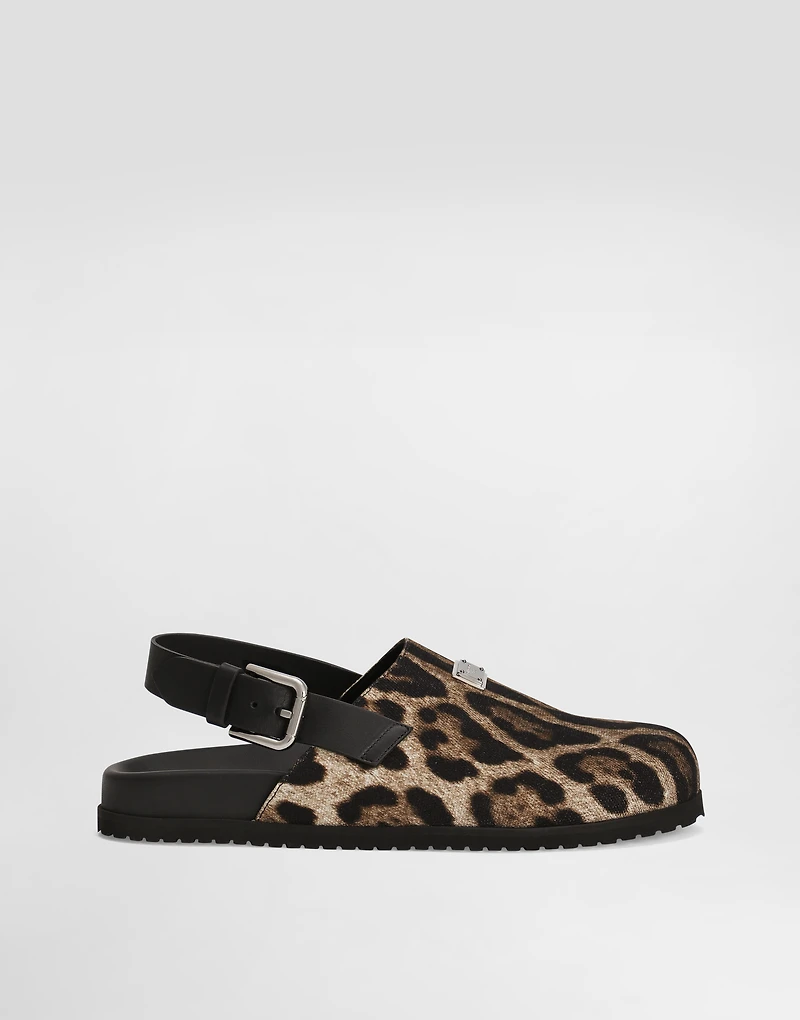 Canvas mules