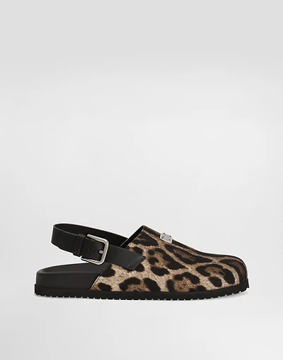 Canvas mules